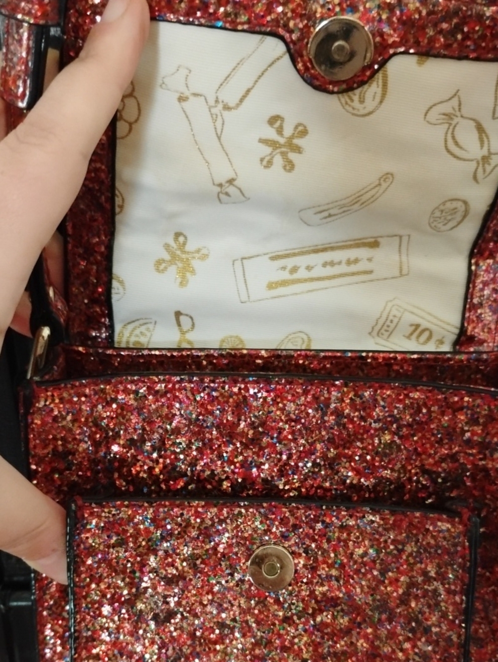 Kate Spade Multicolor Glitter Mini Satchel Shoulder Bag - Picture 6 of 9